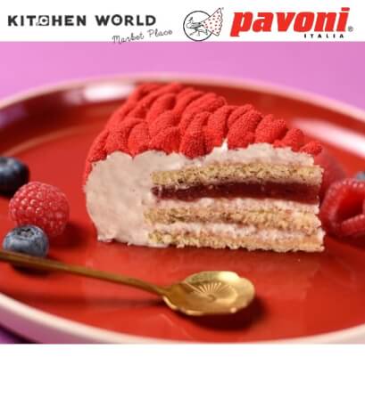พิมพ์อบเค้กซิลิโคนหัวใจกุหลาบ PAVONI BW1085-086 ขนาด 1,000 มล. สีดำ_4